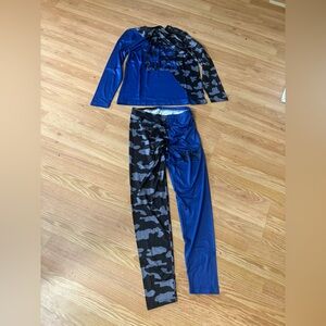 Stylish Blue and Black Jumpsuit